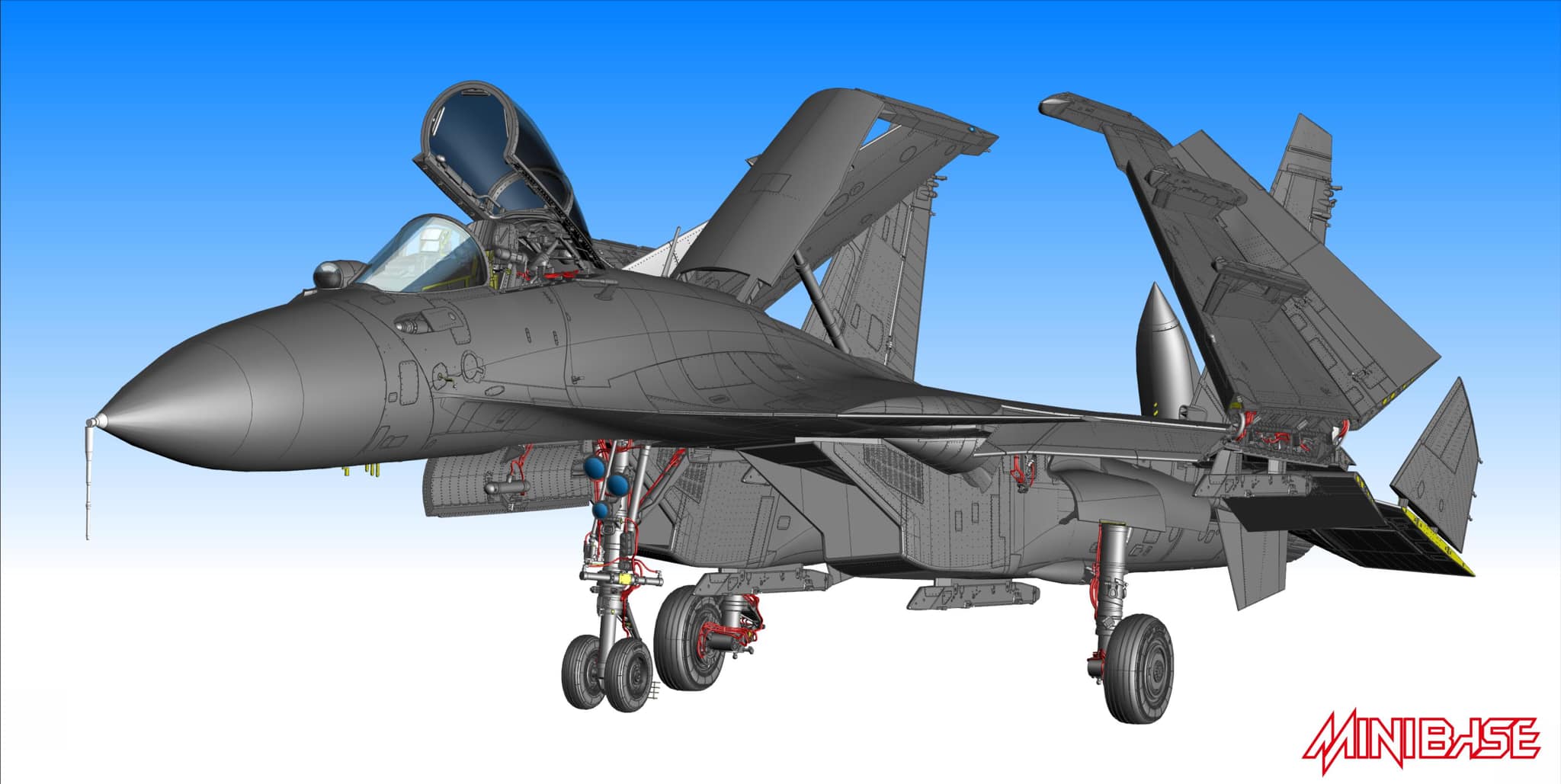 Minibase Su-33 Flanker-D Russian Navy Carrier-Borne Fighter 1/48