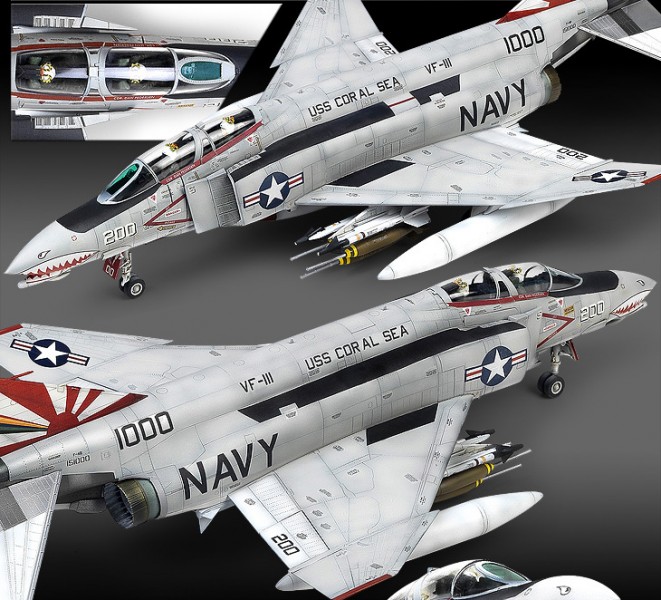 Academy USN F-4B "VF-111 Sundowners" Phantom 1/48