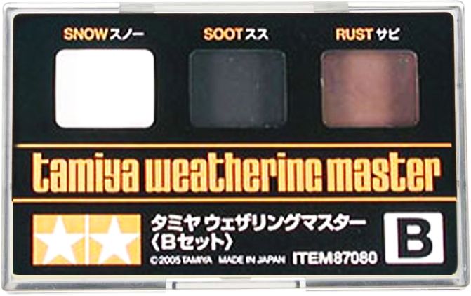 Tamiya Weathering Master B Set / Patinátor - saze, rez, sníh