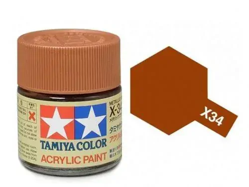 Tamiya X-34 Metalic Brown/Hnědá Metalíza