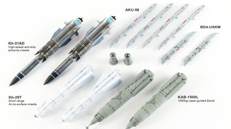G.W.H Su-35S "Flanker E" Multirole Fighter Air to Surface Version 1/48
