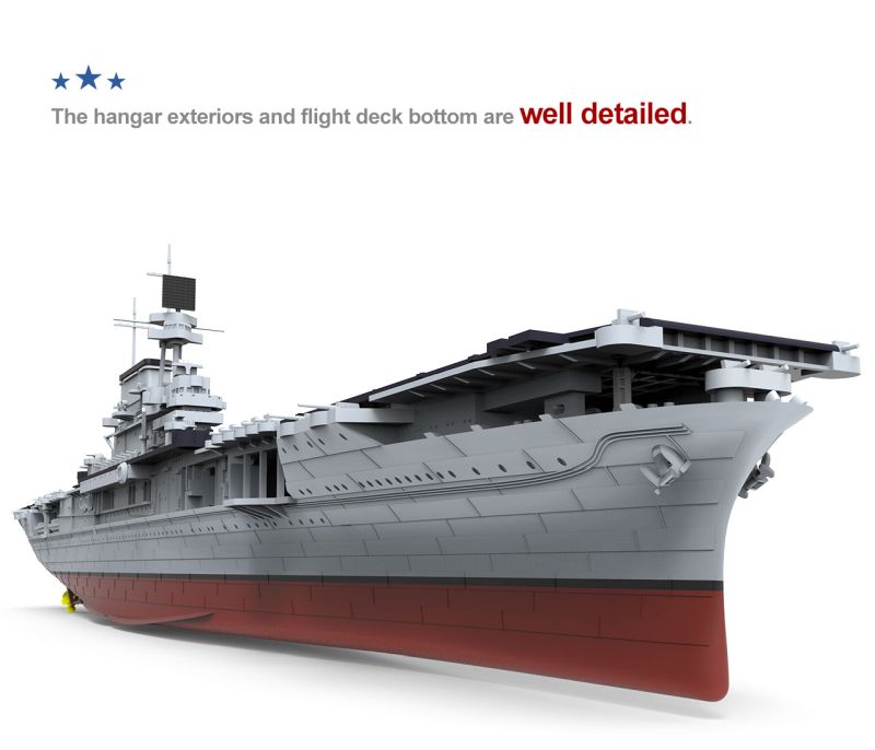 MENG U.S. Navy aircraft carrier Enterprise (CV-6) 1/700