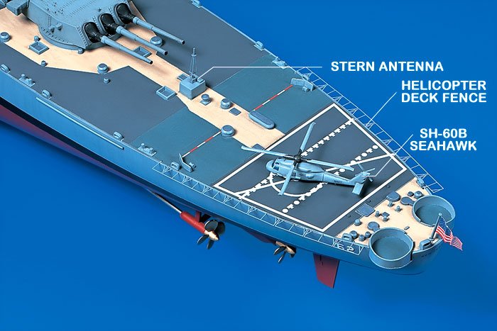 Tamiya U.S. Battleship BB-62 New Jersey (w/Detail Up Parts) 1/350