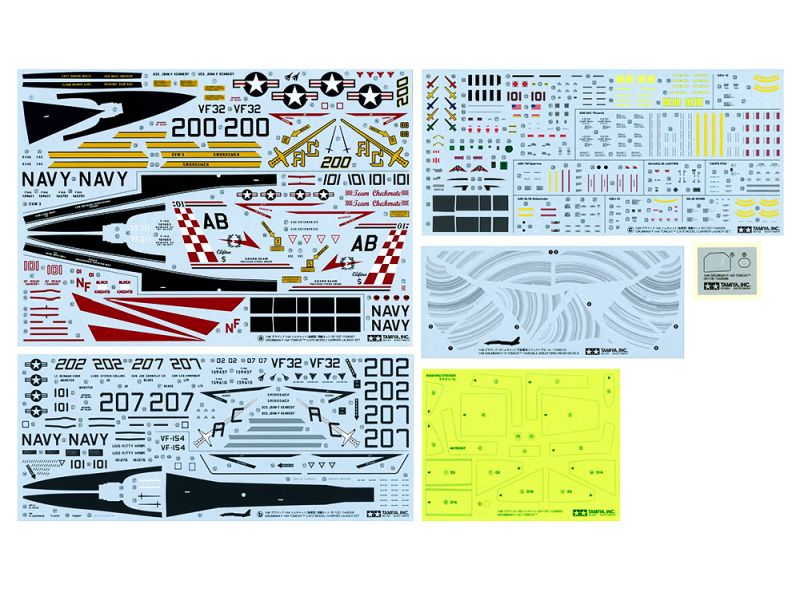 Tamiya Grumman F-14A Tomcat (Late Model) Carrier Launch Set 1/48