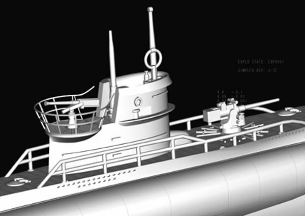 Hobby Boss DKM Navy Type VII-C U-Boat 1/350