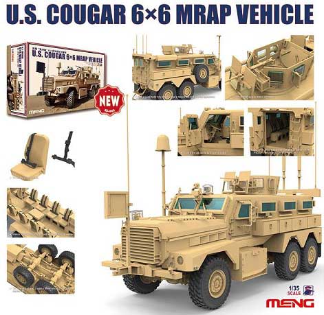MENG U.S. Cougar 6x6 MRAP Vehicle 1/35