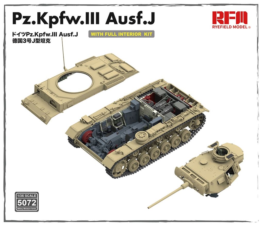 RFM Pz.Kpfw.III Ausf.J with full interior kit 1/35