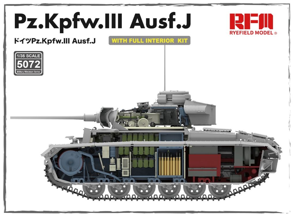 RFM Pz.Kpfw.III Ausf.J with full interior kit 1/35