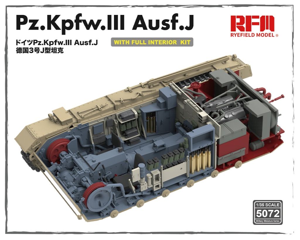RFM Pz.Kpfw.III Ausf.J with full interior kit 1/35