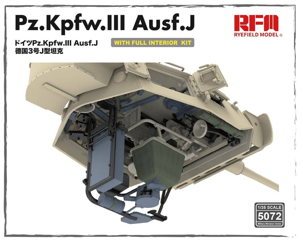 RFM Pz.Kpfw.III Ausf.J with full interior kit 1/35