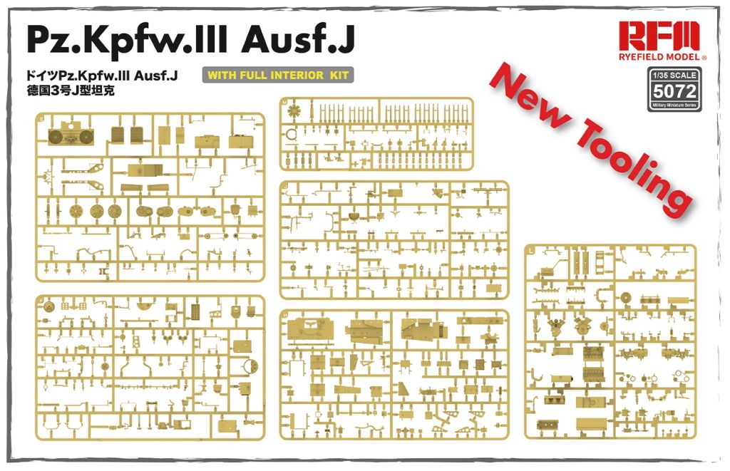 RFM Pz.Kpfw.III Ausf.J with full interior kit 1/35