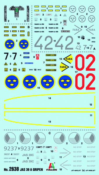 Italeri JAS 39 A Gripen (ČR) 1/48