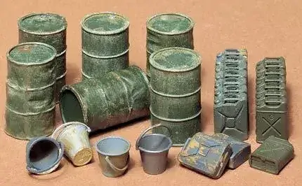 Tamiya Jerry Can (Kanystry + sudy) 1/35