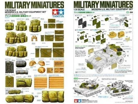 Tamiya Modern US Military Equipment (batohy, kanystry, munice atd.) 1/35