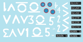 Star-Decals Israeli AFVs # 4. M7 Priest 105mm HMC - decal set 1/35
