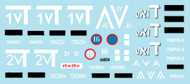 Star-Decals Israeli AFVs # 1. M548 ammunition carrier - decal set 1/35