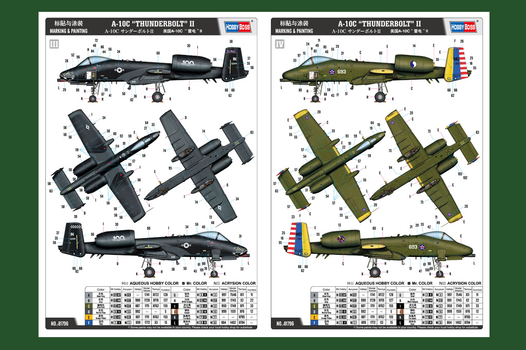 Hobby Boss A-10C “THUNDERBOLT” II 1/48