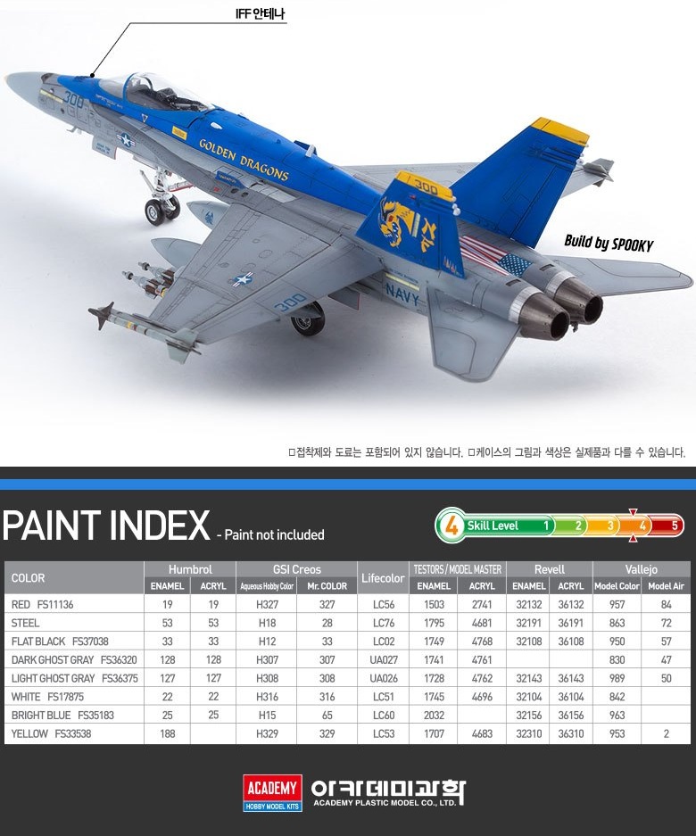 Academy F/A-18C Hornet VFA-192 Golden Dragons 1/72