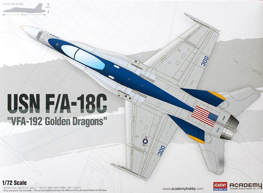 Academy F/A-18C Hornet VFA-192 Golden Dragons 1/72
