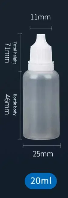 Míchací lahvička na barvy (20ml) - 1ks