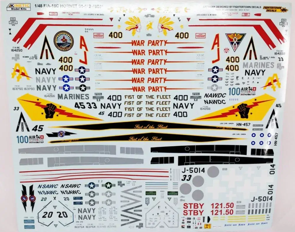 Kinetic F/A-18 C US Navy, Swiss & Topgun, Hornet 1/48