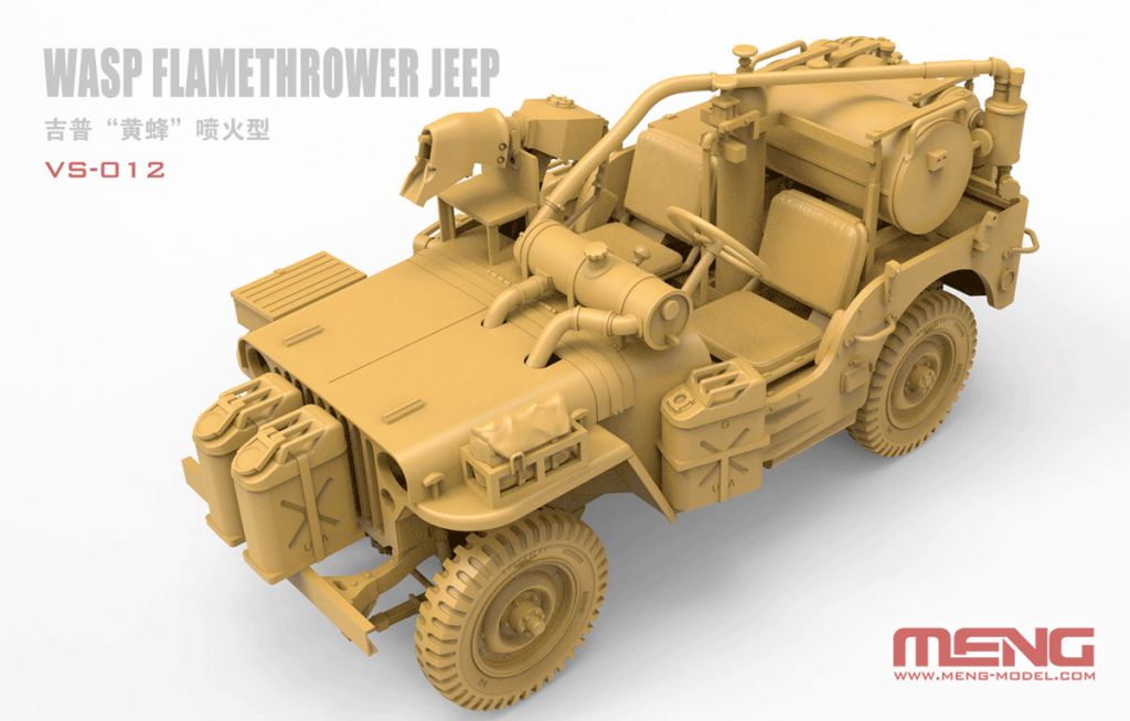MENG WASP Flamethrower Jeep Willys 1/35