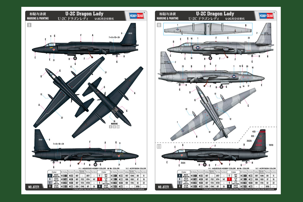 Hobby Boss U-2C Dragon Lady 1/72