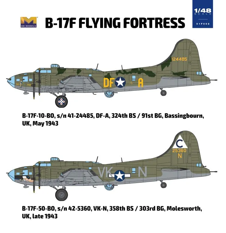 HK Models B-17F Flying Fortress 1/48