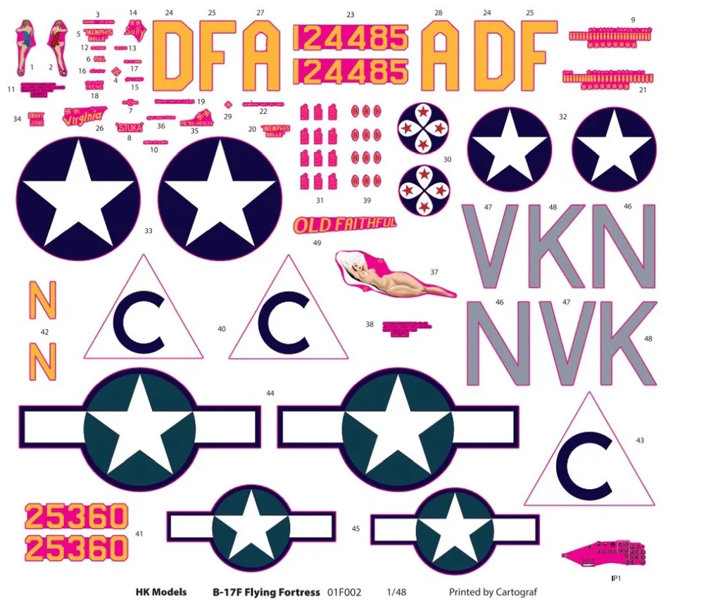 HK Models B-17F Flying Fortress 1/48