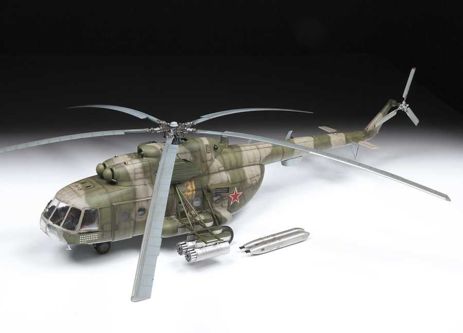 Zvezda MIL MI-8MT Soviet Helicopter (SK) 1/48