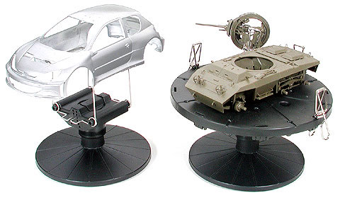 Tamiya set 2v1 (Painting Stand Set) / Stojánek pro stříkání modelu