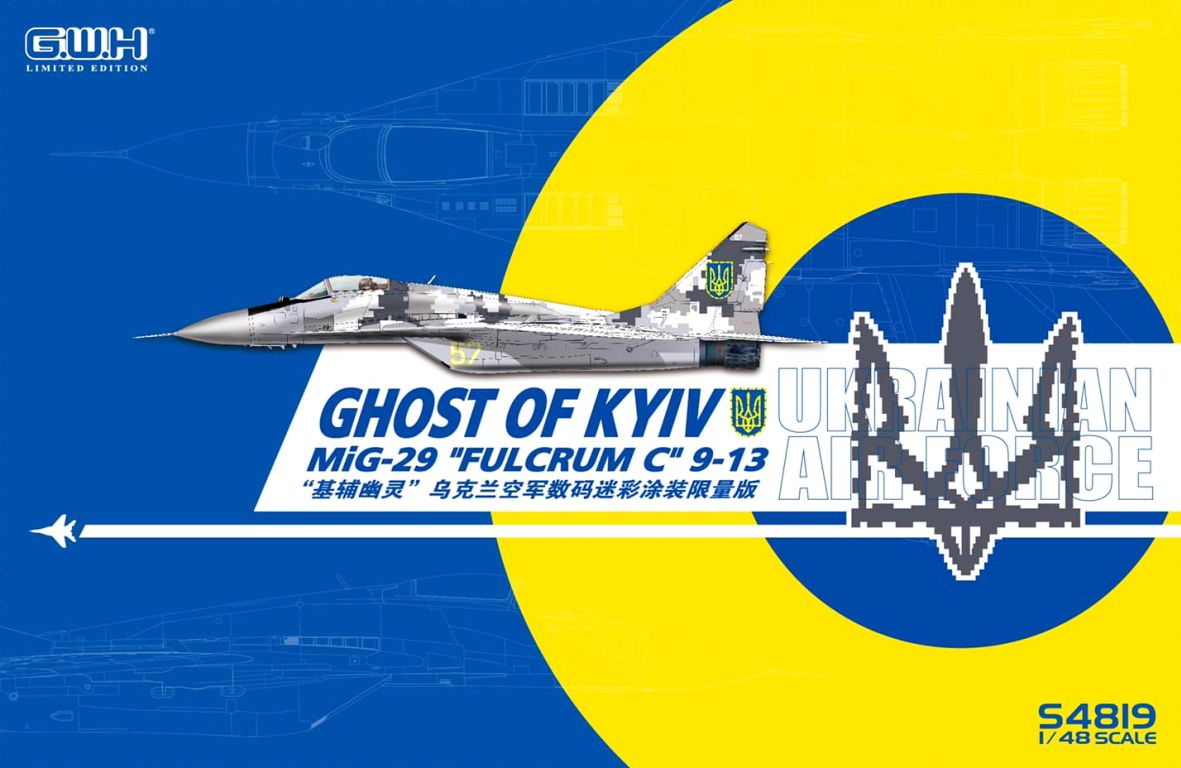 G.W.H MiG-29 "Fulcrum C" 9-13 Ghost of Kyiv - Limited 1/48