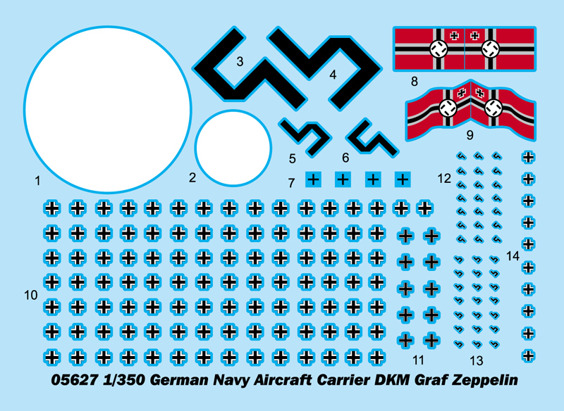 Trumpeter German Navy Aircraft Carrier DKM Graf Zeppelin 1/350
