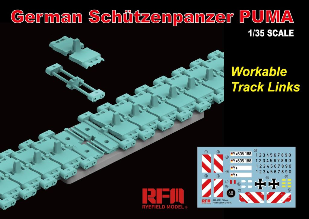 RFM German Schützenpanzer PUMA with workable Track links 1/35
