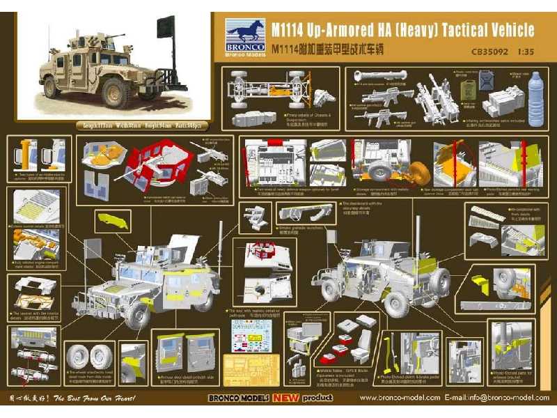 Bronco M1114 Up-Armored HA Tactical Vehicle 1/35