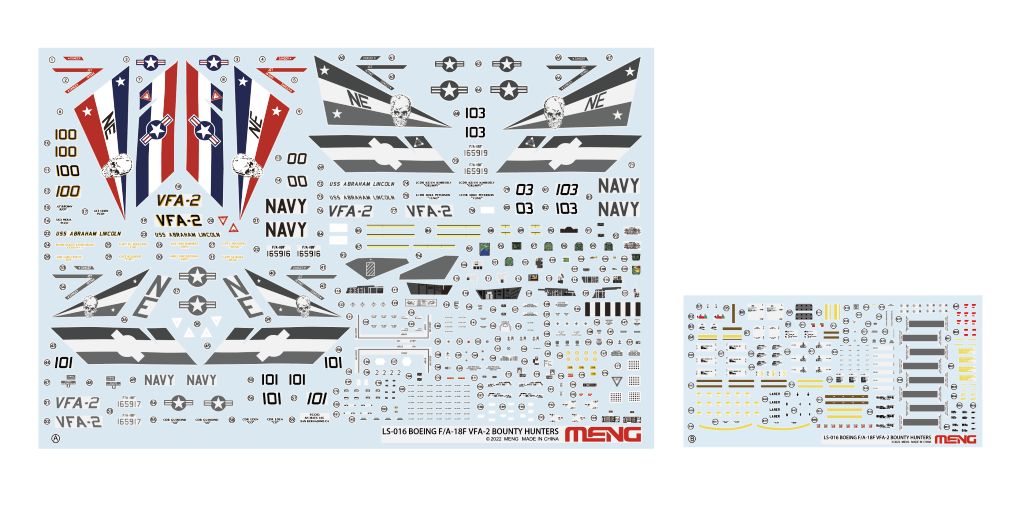 MENG Boeing F/A-18F Super Hornet VFA-2 “Bounty Hunters” 1/48