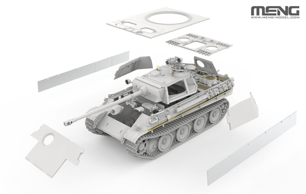 MENG Panther Ausf.G Late w/ FG1250 Active Infrared Night Vision System 1/35