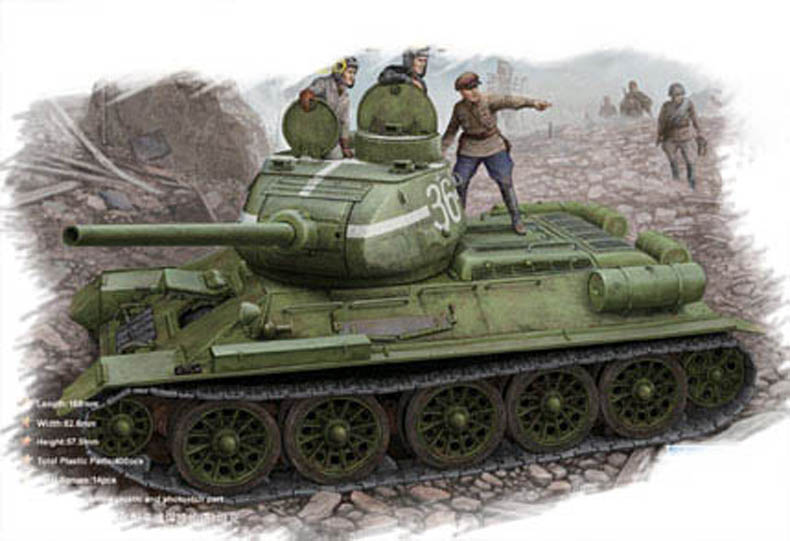 Hobby Boss T-34/85 (Model 1944 flattened turret) - Full Interior! 1/48