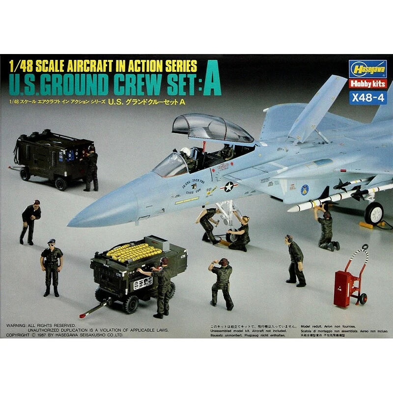 Hasegawa US Ground Crew Set A (11 figurek + technika) 1/48