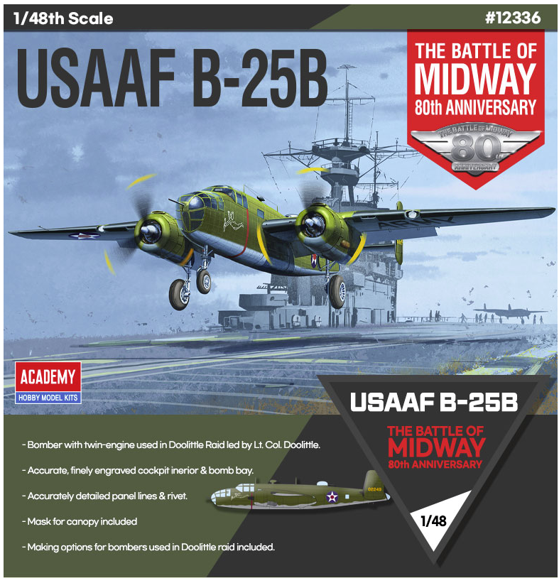 Academy B-25B USAAF "Midway" 1/48