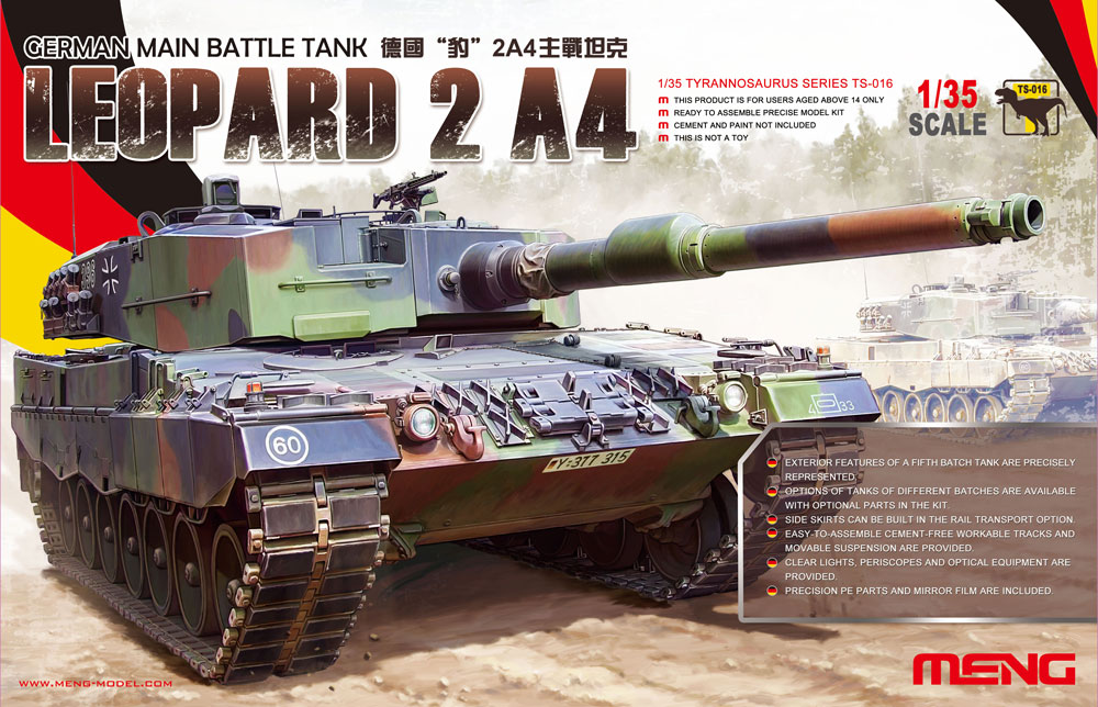 MENG German Main Battle Tank Leopard 2 A4 1/35