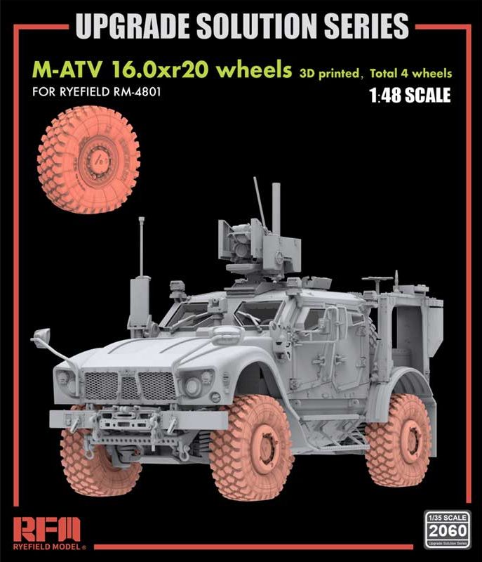 RFM M-ATV 16.0xr20 wheels (3D printed, Total 4 wheels) 1/48