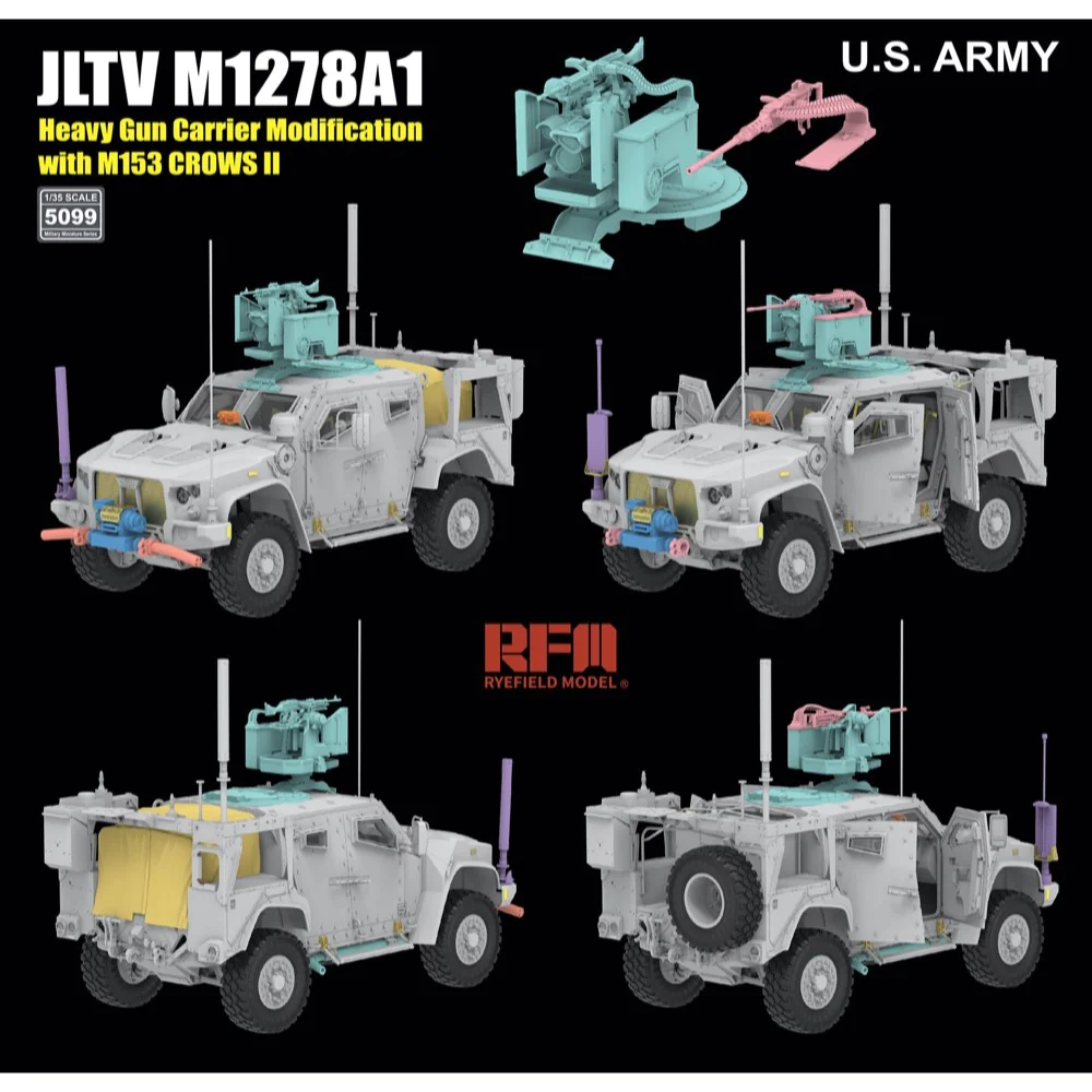 RFM JLTV M1278A1 Heavy Gun Carrier Modification (HGC) 1/35
