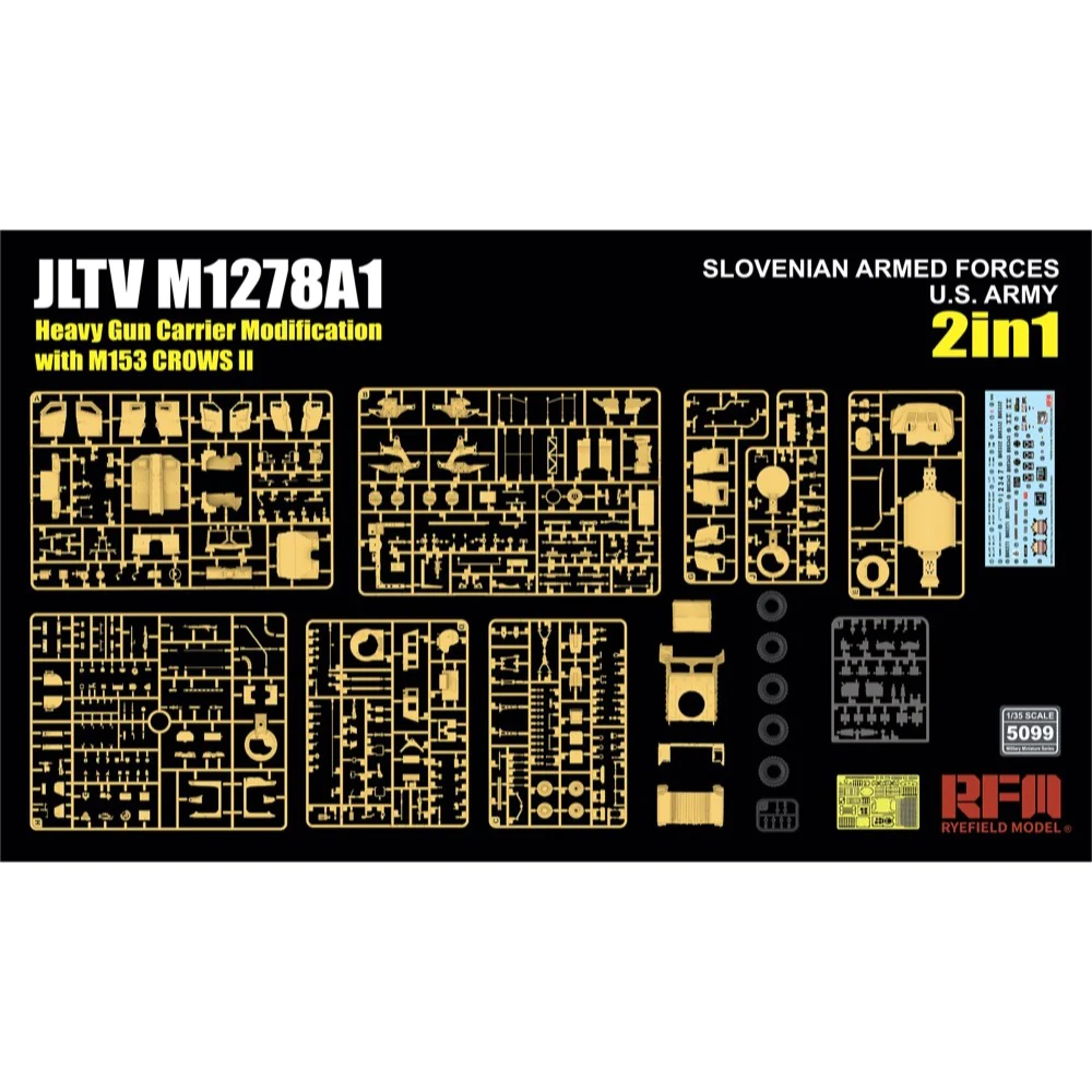 RFM JLTV M1278A1 Heavy Gun Carrier Modification (HGC) 1/35