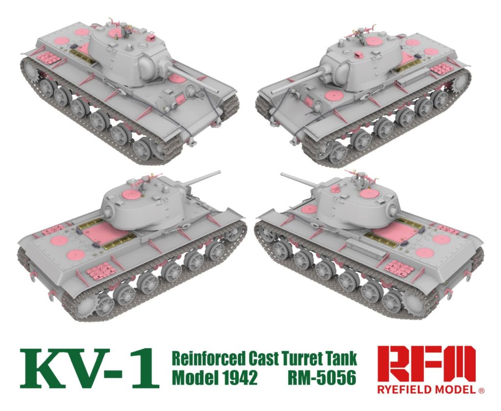 RFM KV-1 Model 1942 Reinforced Cast Turret Tank 1/35