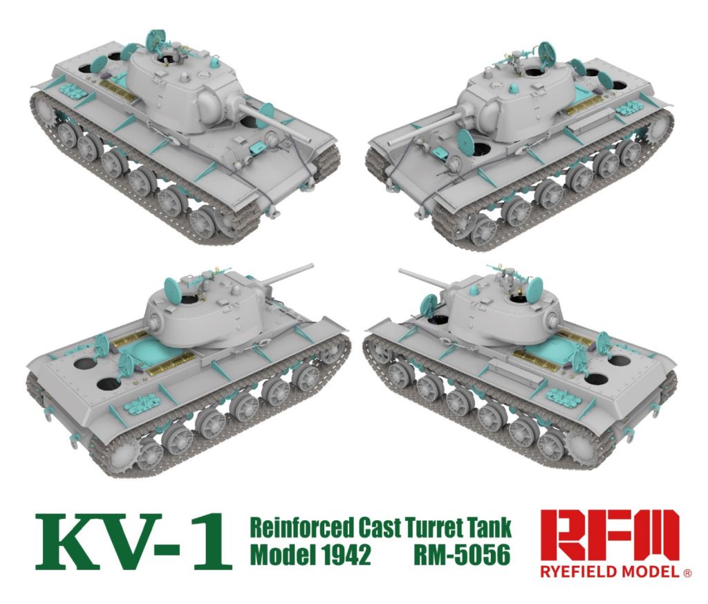 RFM KV-1 Model 1942 Reinforced Cast Turret Tank 1/35