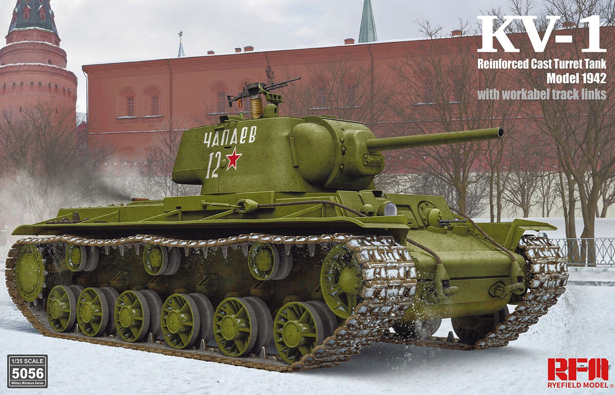 RFM KV-1 Model 1942 Reinforced Cast Turret Tank 1/35