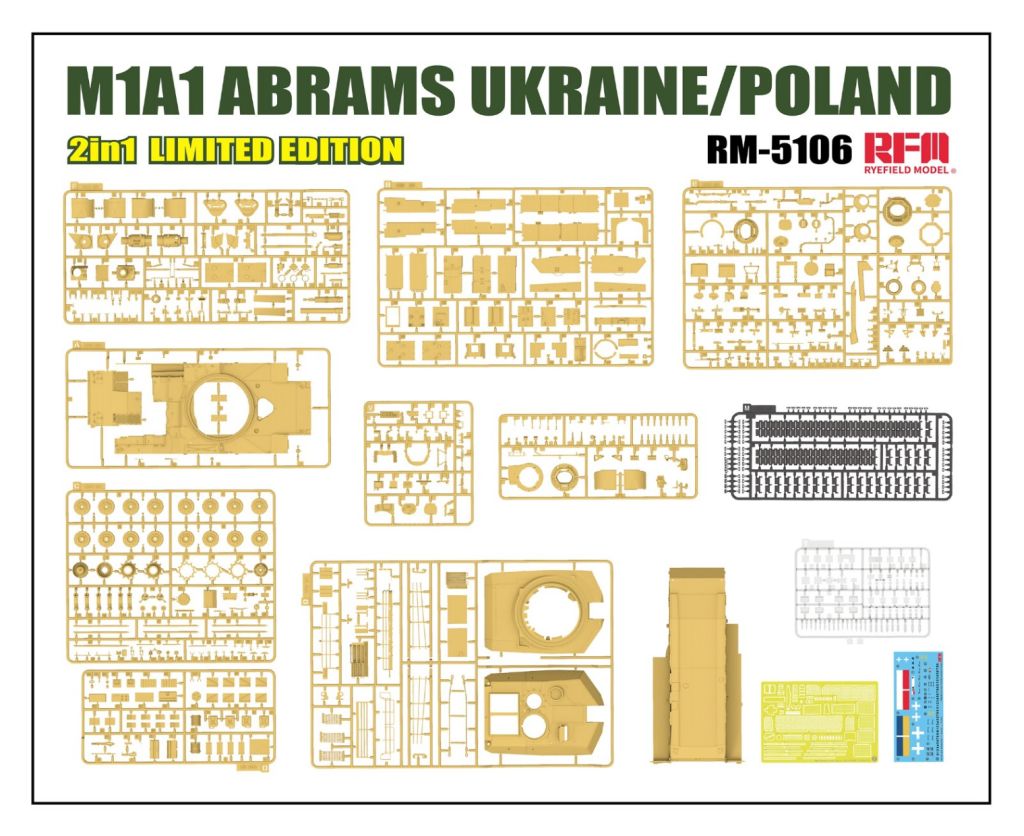 RFM M1A1 Abrams Ukraine/Poland Limited Edition 1/35