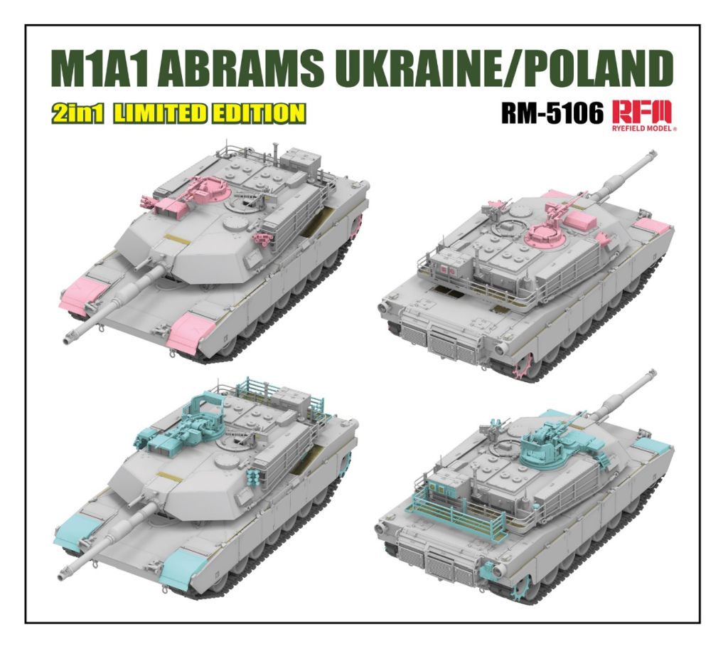 RFM M1A1 Abrams Ukraine/Poland Limited Edition 1/35