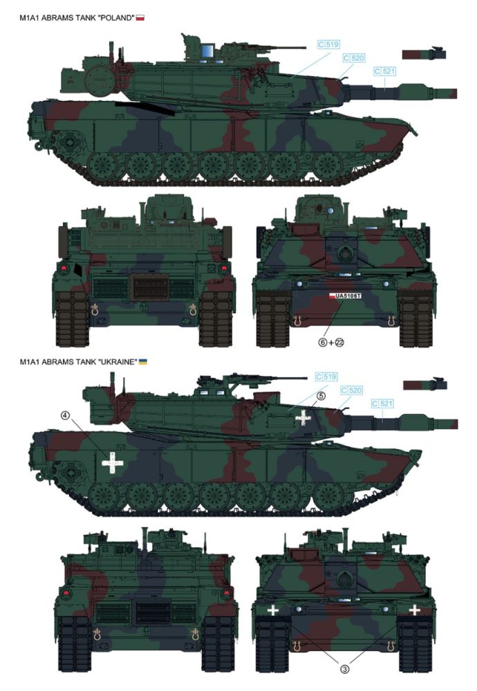 RFM M1A1 Abrams Ukraine/Poland Limited Edition 1/35